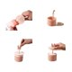 thumbnail image 2 of Paquete de 2 limpiadores faciales, vaso de espuma para barba, fabricante de espuma reutilizable (rosa), 2 of 5