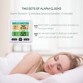 thumbnail image 4 of TFixol Digital Hygrometer Indoor Thermometer with LCD Color Screen Temperature Humidity Meter Upper / Lower Limit Alarm Calendar Clock Week Function for Home Room, 4 of 4