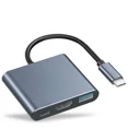 thumbnail image 4 of USB C Hub To HDTV Adapter, USB Hub 4K Video and Audio Converter. USB Hub with PD 100W Fast Charging and USB 3.0 Port 10Gbps, 4 of 7