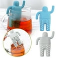 thumbnail image 5 of Boreal Craft Disposal Cover Rubber Loose Tea Infuser Tea Diffuser For Teapot Silicone Tea Strainer Cute Little Man Tea Dregs Lazy Tea Infuser Tea Brewing Tool, 5 of 5