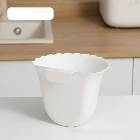 Kitchen Hanging Trash Can, Wall Mounted Cabinet Door Waste Bin, Under Sink Small Garbage Can for Bathroom Office Garden, Small Decorative Trash Bin