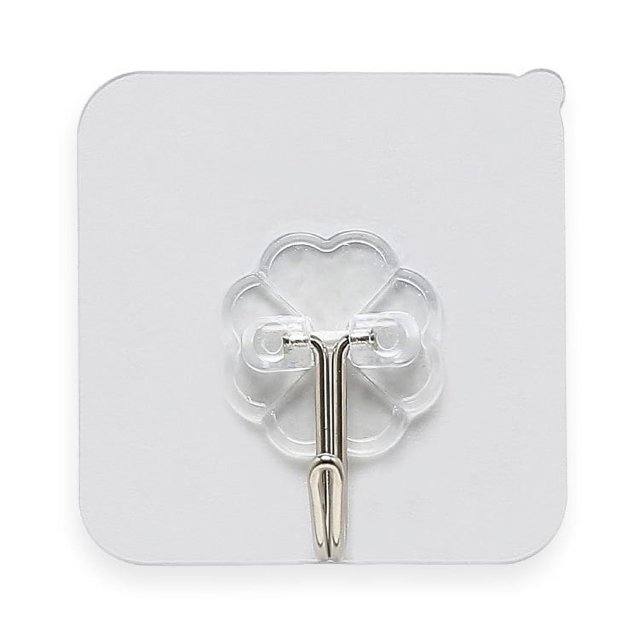 Ganchos de pared transparentes, reutilizables, sin costuras, impermeables y a prueba de aceite, ganchos autoadhesivos resistentes para baño y cocina, paquete de 10 ER