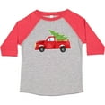 thumbnail image 3 of Inktastic Christmas Vintage Truck with Christmas Tree Boys or Girls Toddler T-Shirt, 3 of 5
