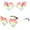 Green, variant on Sunglasses Womens Polyester Trendy Classic Square 70S 80S 90S Vintage Shades Double Bridge Aviators Red One Size