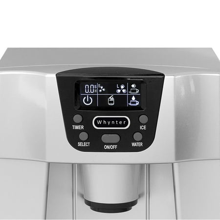 Whynter - 22-Lb. Portable Ice Maker and Water Dispenser - Silver