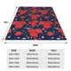 thumbnail image 3 of Fotbe Rose Flower Manta de Franela Acolchonada con Estampado, Súper Suave y Esponjosa, Extra Grande para Sofá, Cama, Uso Todo el Año-40"x30", 3 of 7