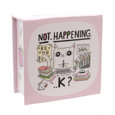 Home & Garden NOT HAPPENING...K? MEMO CUBE Paper Laugh At Work Office 4048947