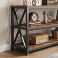thumbnail image 6 of Maritcute 55 Inch Entryway Table, Narrow Long Console Table with Storage, 3 Tier Wood Sofa Table for Living Room,Hallway Table for Foyer, Entryway Furniture-Rustic Brow, 6 of 9