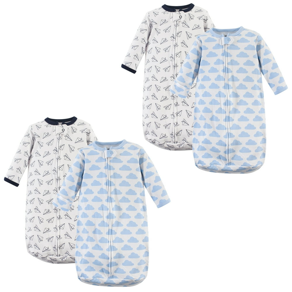 Hudson Baby Hudson Baby Boy and Girl Long Sleeve Sleeping Bag, 4 Pack