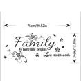 thumbnail image 4 of Hbdhejl Hotart Family Beautiful Flower Wall Stickers Home Words Wall Sticker, 4 of 9