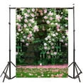 thumbnail image 2 of ABPHOTO Polyester 5x7ft Pink Rose Studio Photography Background Photo Wedding Backdrop Props, 2 of 3