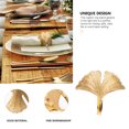 thumbnail image 2 of Shisuyan 6Pcs Home Table Napkin Rings Leaf Shape Napkin Buckles for Table Ornament, 2 of 9