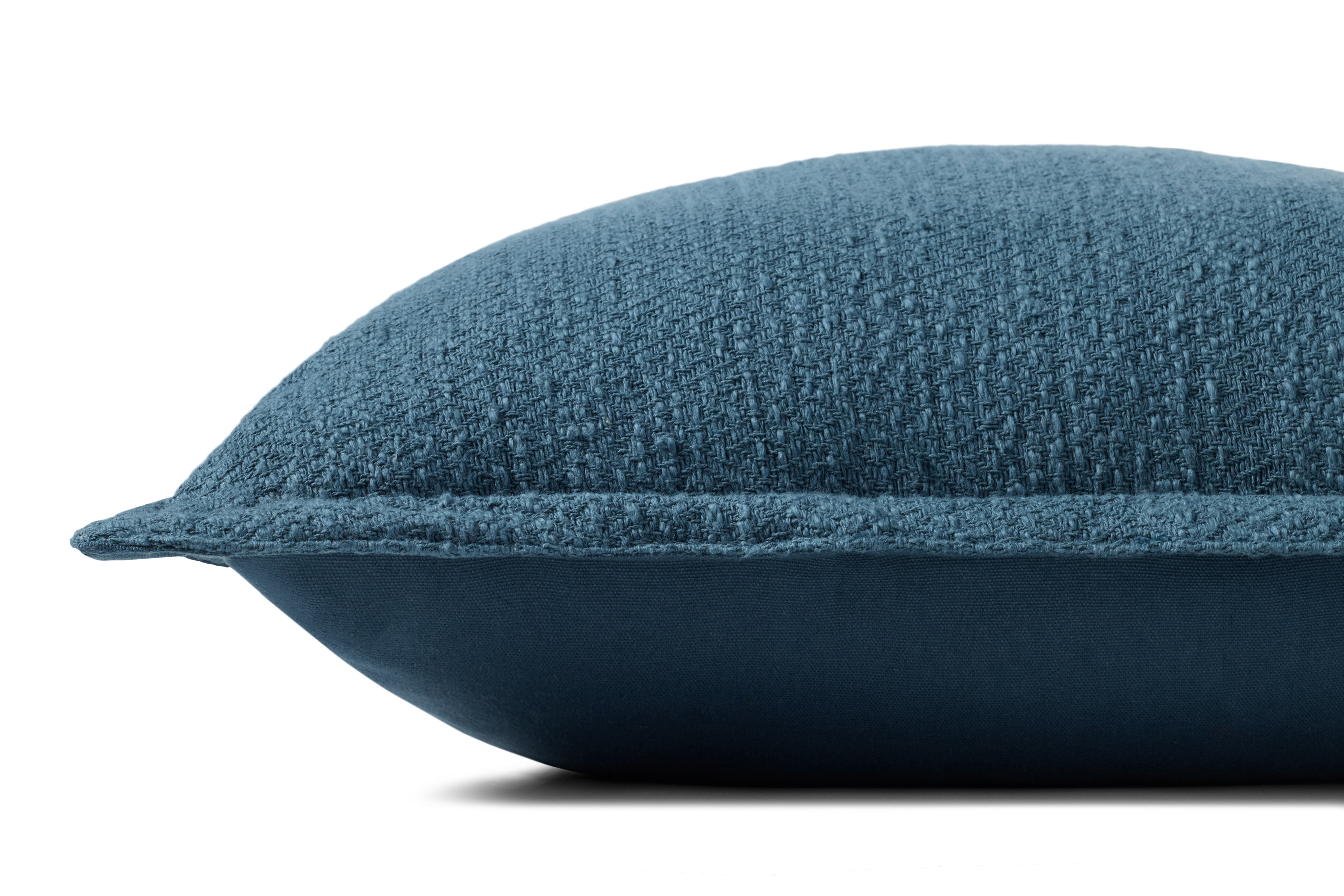 Chris Loves Julia x Loloi Morris Blue 22'' x 22'' Decorative Pillow