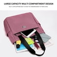 thumbnail image 6 of Btomtd Casual Fashion Tote Bag for Women, Versatile Canvas Messenger Crossbody Bag with Super Large Capacity, Fabric Shoulder Bag and Spacious Carry-All Handbag, Wine, 6 of 7