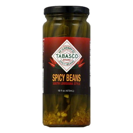 Tabasco Vegetable Green Beans Spicy, 16 OZ (Pack of
