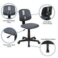 thumbnail image 3 of Flash Furniture Flash Fundamentals Mid-Back Gray Mesh Swivel Task Office Chair with Pivot Back, BIFMA Certified, 3 of 5