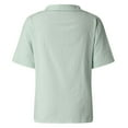thumbnail image 4 of MAIHAN Cotton V Neck T Shirts Women Summer Tops 2026 Spring Trendy Casual Soft Basic Tees Short Sleeve Spring Summer Tops Cotton Tee Shirts for Women, 4 of 5