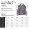 thumbnail image 5 of Gaeub Purple Butterflies Men's and Women's UPF 50+ Long-Sleeved Sun Protection Clothing, Fishing Shirt Long Sleeve Zip-XX-Large, 5 of 7