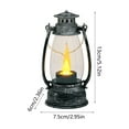 thumbnail image 3 of Zawou Vintage-Style Mini LED Oil Lamp Candle, Battery-Powered Ambient Light for Holiday Tables, Christmas Tree, or Indoor Night Decoration, 3 of 6