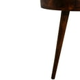 thumbnail image 6 of Crafted Nightstand - Solid Wood Chestnut Semi Circle With Bright Shiny Drawer Knob Design Dazzling For Home Detail, 6 of 6