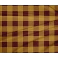 thumbnail image 4 of oneOone Polyester Lycra Maroon Fabric Gingham Check Fabric For Sewing Printed Craft Fabric By The Yard 56 Inch Wide, 4 of 4