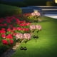 thumbnail image 4 of Outdoor Patio Decoration Lawns Decorative Ambient Lights Ground Lamp Solar Lighted Pole Hydrangea Automatically Lights Up When It Gets Dark, 4 of 6