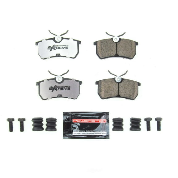 Power Stop Z26-886 Brake Pads Rear Z26 Street Performance Carbon-Fiber Ceramic for 2001-2007 Ford Focus / 2014-2018 Ford Fiesta / 2019 Ford Fiesta ST