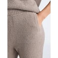 thumbnail image 3 of Joyspun Women's Fuzzy Knit V-Neck Top and Joggers Set, 2-Piece, Sizes XS-3X, 3 of 4