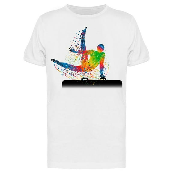 Colorful Pommel Horse T-Shirt Men -Image by Shutterstock, Male 3X-Large