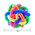 thumbnail image 3 of Labymos Colorful Soft Woven Bell Ball Toy for Pets 1PCS Diameter 6CM 7CM 9CM for, 3 of 8