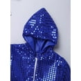 thumbnail image 7 of Aislor Kids Boys Girls Hip-hop Jazz Stage Performace Sequins Hooded Tops Jacket with Pants Dance Outfit, 7 of 7