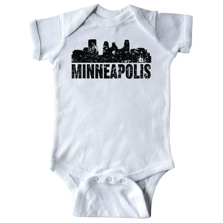 

Inktastic Minneapolis Skyline Grunge Gift Baby Boy or Baby Girl Bodysuit
