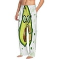 thumbnail image 2 of Sigee Avocado with Glasses Print Men's Pajama Pants - Soft Lounge Sleep Bottoms with Elastic Waistband and Pockets-XX-Large, 2 of 9