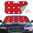 thumbnail image 2 of Balery White and Green Polka Dot Print Car Windshield Sun Shade,Windshield Sunshade for Car Pickup Truck SUV Accessories-Small, 2 of 7