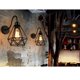 thumbnail image 3 of 2 Piezas Retro Lámpara Jau Aplique de Pared Cubierta Pan Porche Café Sunnimix Lámpara de pared de LED Jaula de bombilla, 3 of 8