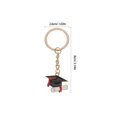 thumbnail image 2 of Houderco 6Ud Llavero Graduación Sombrero De Doctor Para Bolsa O Llaves Aleación Zinc, 2 of 8