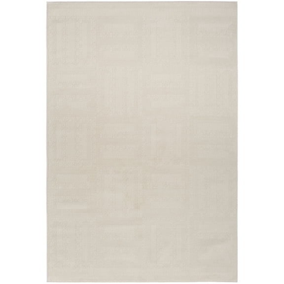 Nourison Nordic 4' x 6' Ivory Modern Indoor Rug