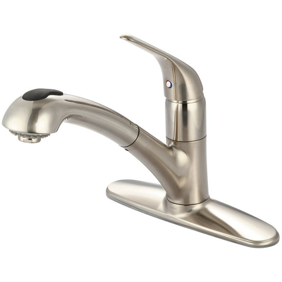 Pioneer Faucets 2Lg220 Legacy 1.5 GPM Single Hole Kitchen Faucet - Nickel