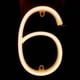 thumbnail image 4 of Lámpara de letras luminosas, luz LED Números luminosos Lámpara de número de letra LED Lámpara de neón Funcionalidad versátil, 4 of 8