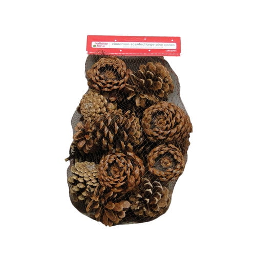Holiday Time Cinnamonscented Large Natural Pine Cones