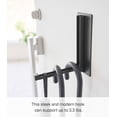thumbnail image 6 of Yamazaki Home Magnetic Folding Hook, Black, Steel, Supports 3.3 pounds, Magnetic, No Assembly, 6 of 7