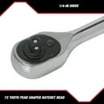 thumbnail image 6 of Hyper Tough 19-Piece 1/4-Inch Drive Ratchet and Socket Set, SAE and Metric, 6 of 13