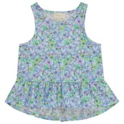 BTween Girls 6 Pack Casual Outfit Bundle with Ruffle Sleeve Tees, Peplum Tank Top, Skirt, Dolphin and Biker Shorts
