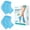 Blue, variant on Promifun Moisturizing Heel Socks for Cracked Heel Treatment - 2 Pairs Moisturizer Socks - Heel Socks for Dry Cracked Feet - Cracked Heel Repair - Heel Socks for Women & Men (Green)