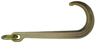 Set of Two, F15J-L (x2), 15" J Hook (Long J Hook) with Link for Chain, Wrecker, Tow Truck, Rollback