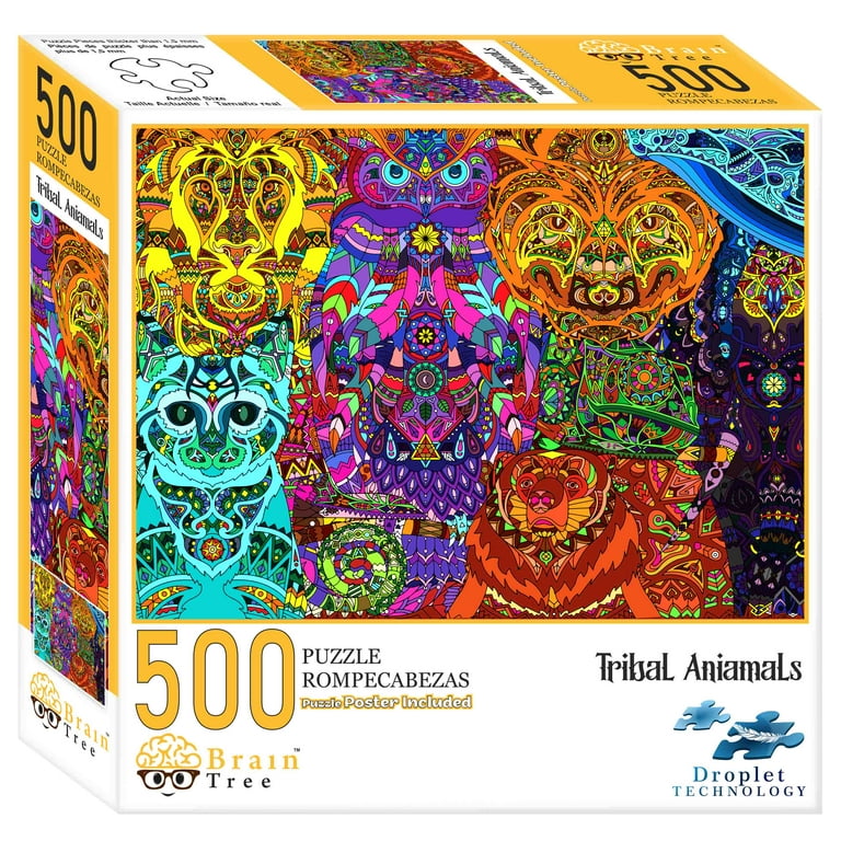 Brain Tree Tribal Animal Jigsaw Puzzles 1000 Piece