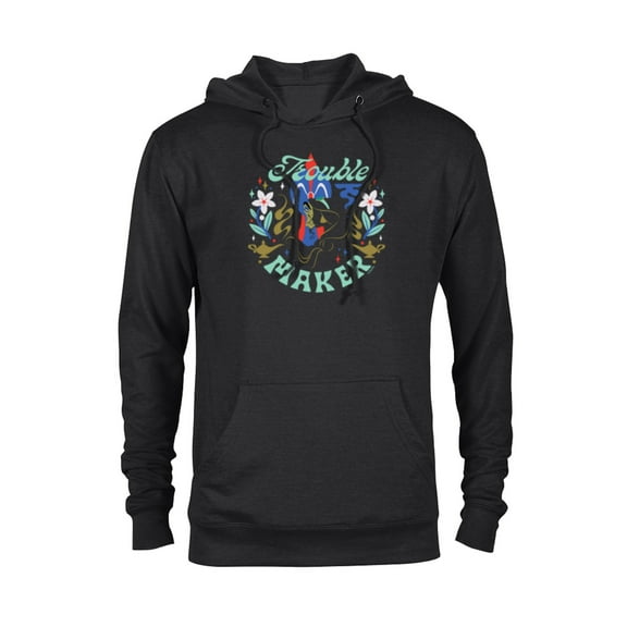 Disney Princess Aladdin Jasmine and Jafar Trouble Maker - Pullover Hoodie for Adults - Customized-Black