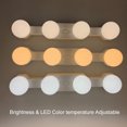 thumbnail image 2 of 4 Bulb LED Mirror Lights USB Rechargeable Cordless Vanity Makeup, 2 of 7