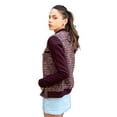 thumbnail image 2 of Members Only Women's Updated Tweed Varsity Jacket - Burgundy - X-Small, 2 of 6