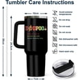 thumbnail image 6 of Christmas Gifts for Dad, Dadpool Tumbler with Handle and Straw 40 oz Stainless Steel, Dad Drinking Cup, Dad Birthday Gifts from Daughter Son, Husband Gifts, 6 of 6